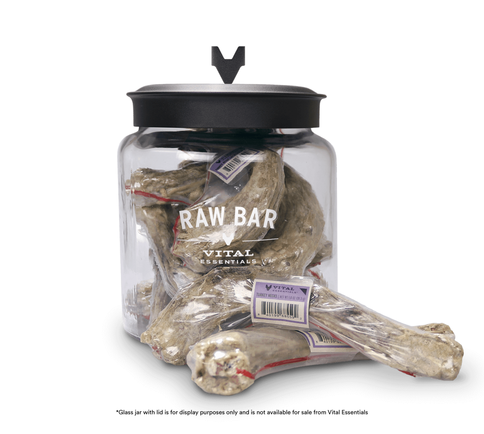 package front vital essentials®_freeze-dried raw bar_turkey necks___dog snacks