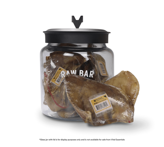 package front vital essentials®_freeze-dried raw bar_pig ears___dog snacks