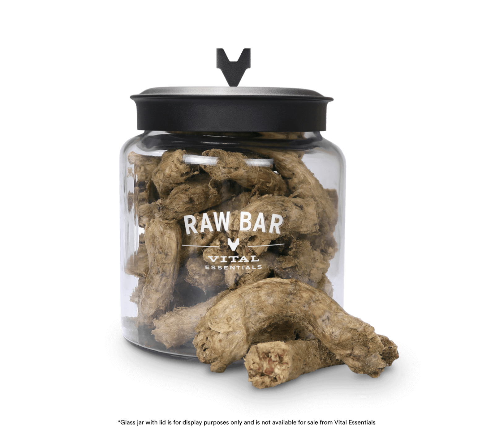 package front vital essentials®_freeze-dried raw bar_chicken necks___cat/dog snacks