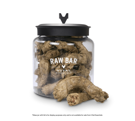 package front vital essentials®_freeze-dried raw bar_chicken necks___cat/dog snacks