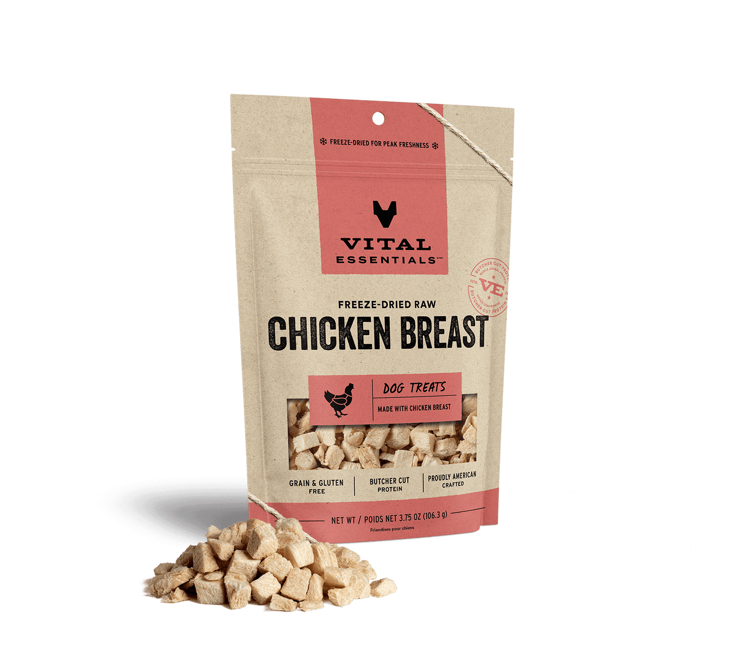 package front vital essentials®_freeze-dried raw_chicken breast___dog treats