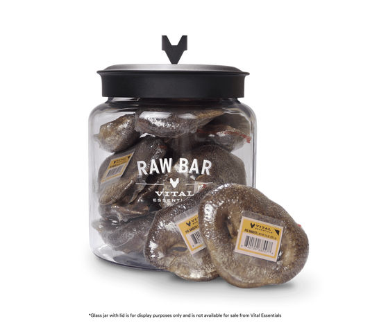 package front vital essentials®_freeze-dried raw bar_pig snouts___dog snacks