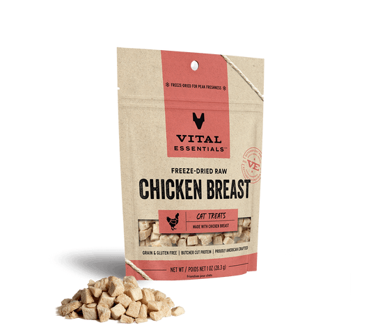 package front vital essentials®_freeze-dried raw_chicken breast___cat treats