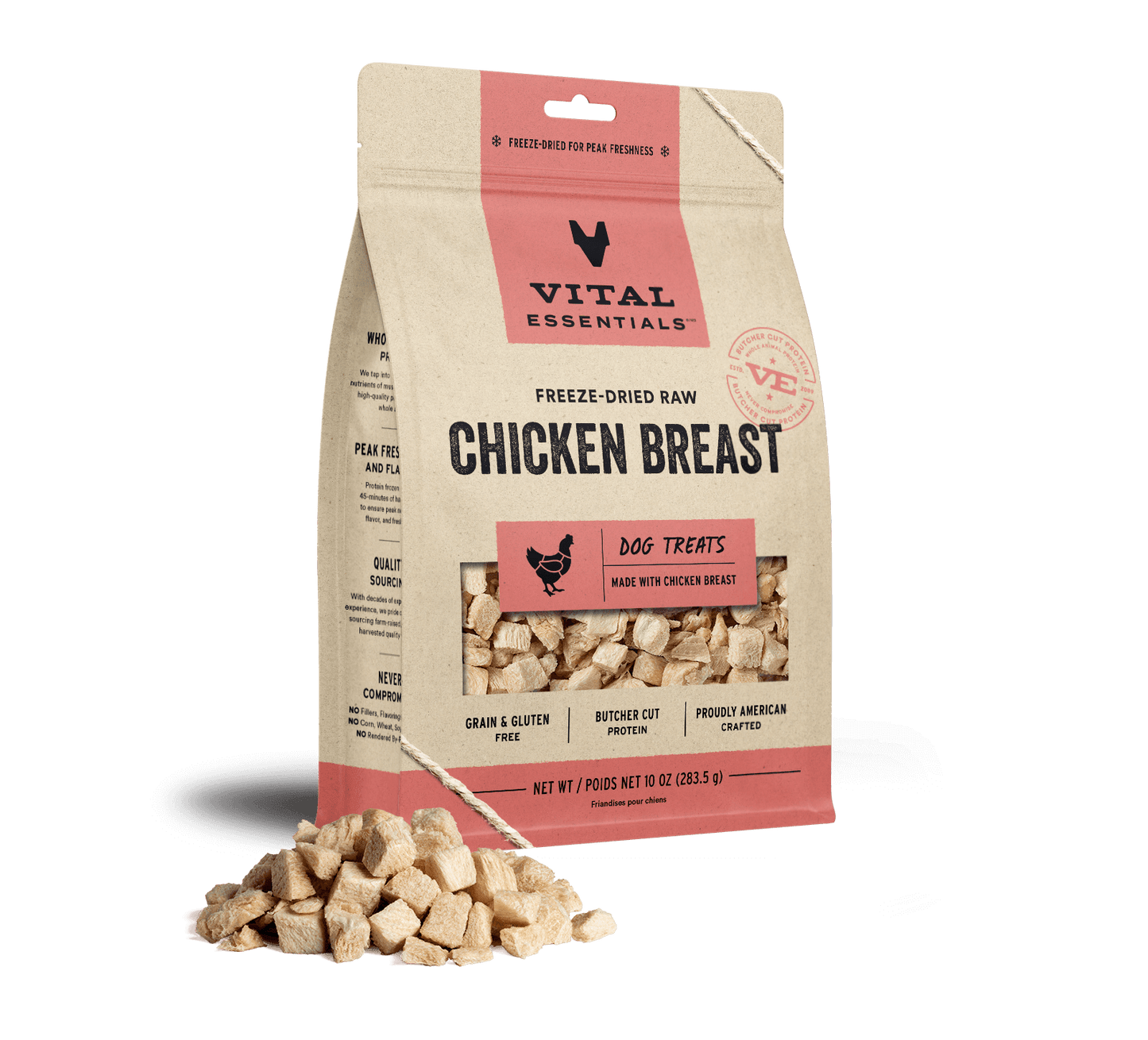 package front vital essentials®_freeze-dried raw_chicken breast___dog treats