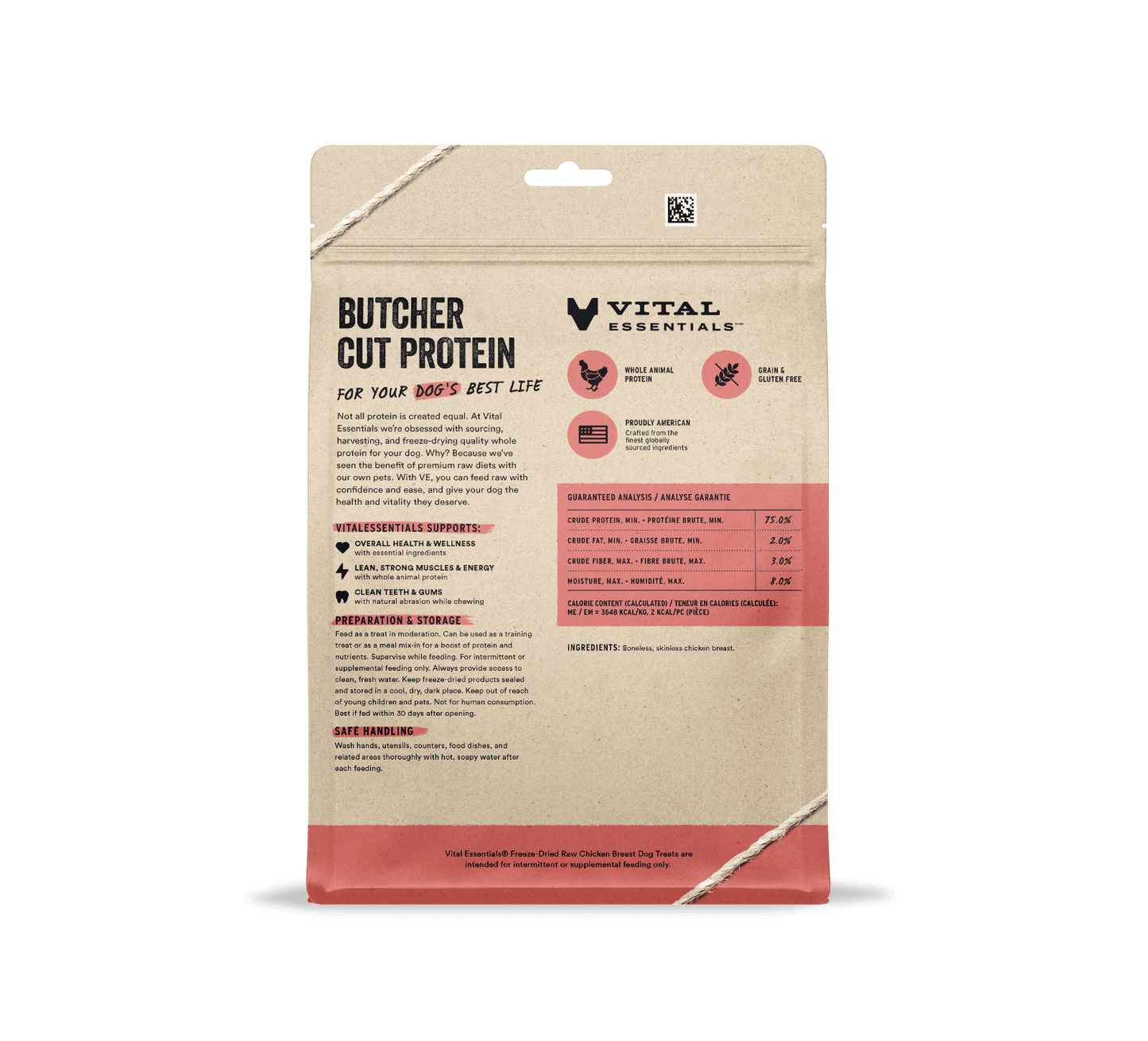 package back vital essentials®_freeze-dried raw_chicken breast___dog treats