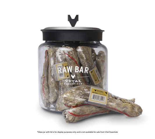 package front vital essentials®_freeze-dried raw bar_duck necks___dog snacks