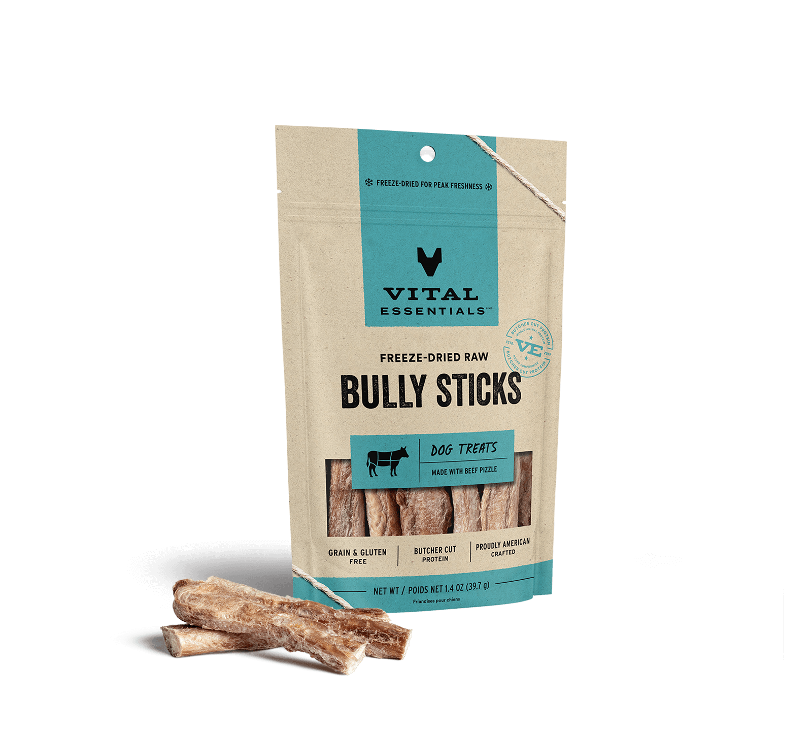 package front vital essentials®_freeze-dried raw_bully sticks___dog treats