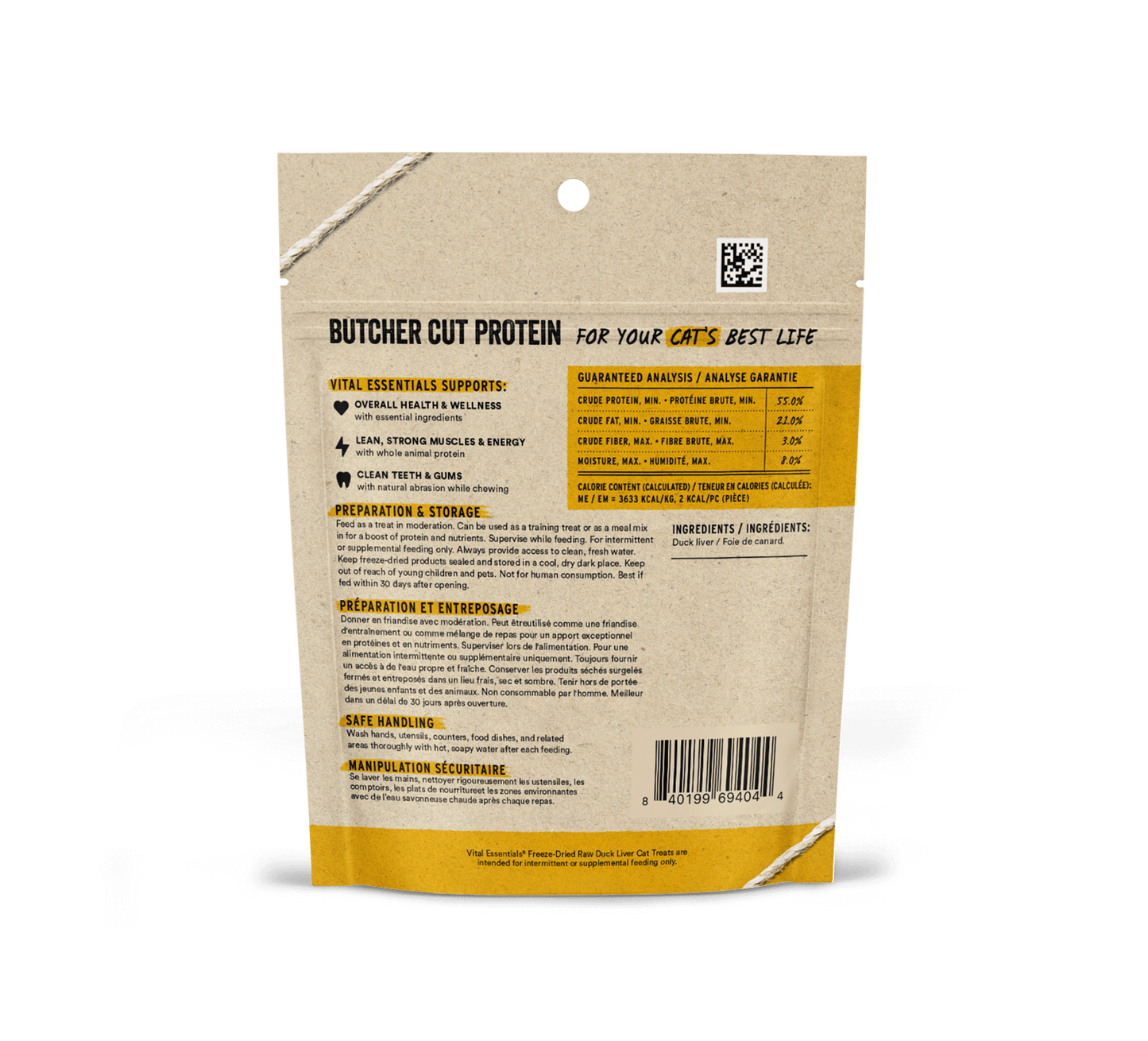 package back vital essentials®_freeze-dried raw_duck liver___cat treats