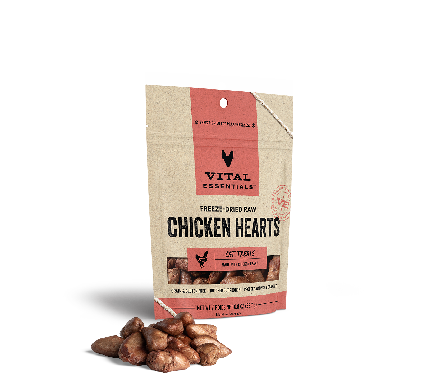 package front vital essentials®_freeze-dried raw_chicken hearts___cat treats