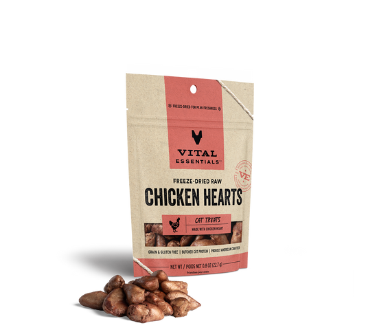 package front vital essentials®_freeze-dried raw_chicken hearts___cat treats