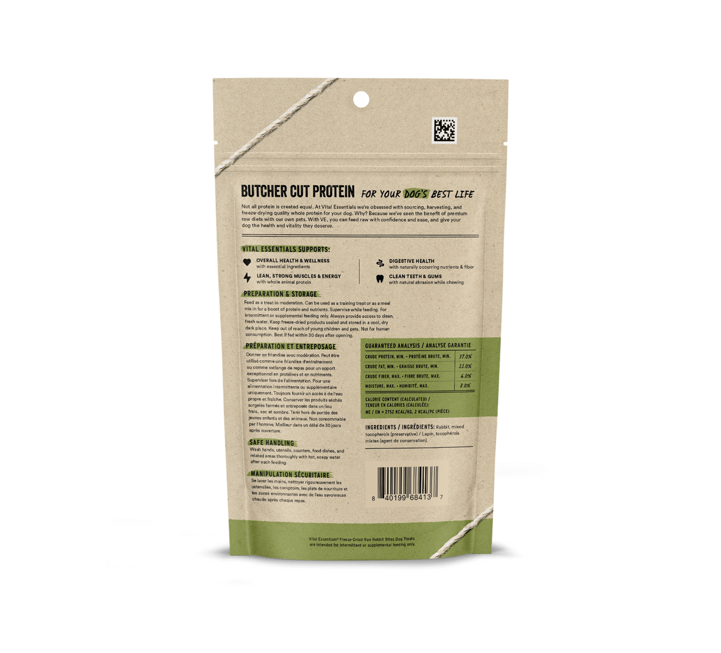 package back vital essentials®_freeze-dried raw_rabbit_bites__dog treats