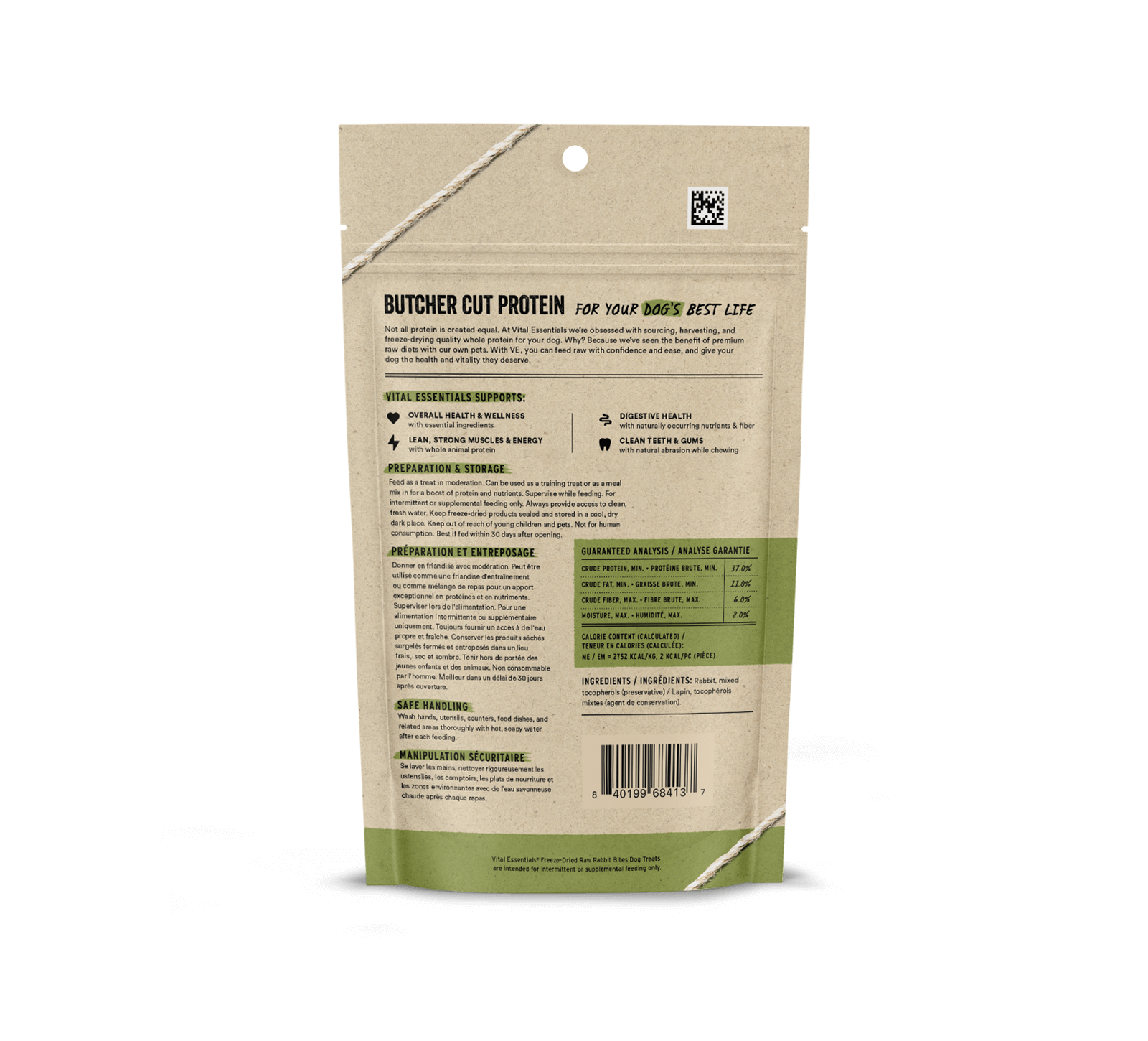 package back vital essentials®_freeze-dried raw_rabbit_bites__dog treats