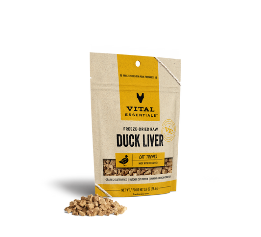 package front vital essentials®_freeze-dried raw_duck liver___cat treats