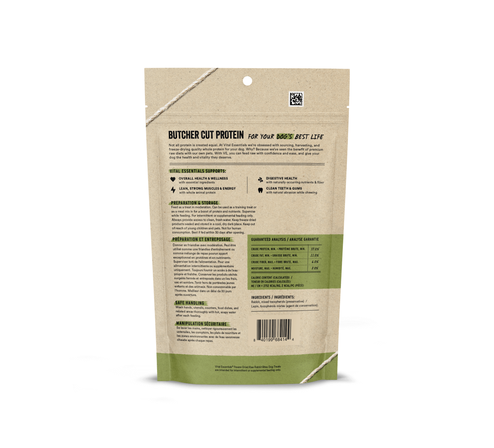 package back vital essentials®_freeze-dried raw_rabbit_bites__dog treats