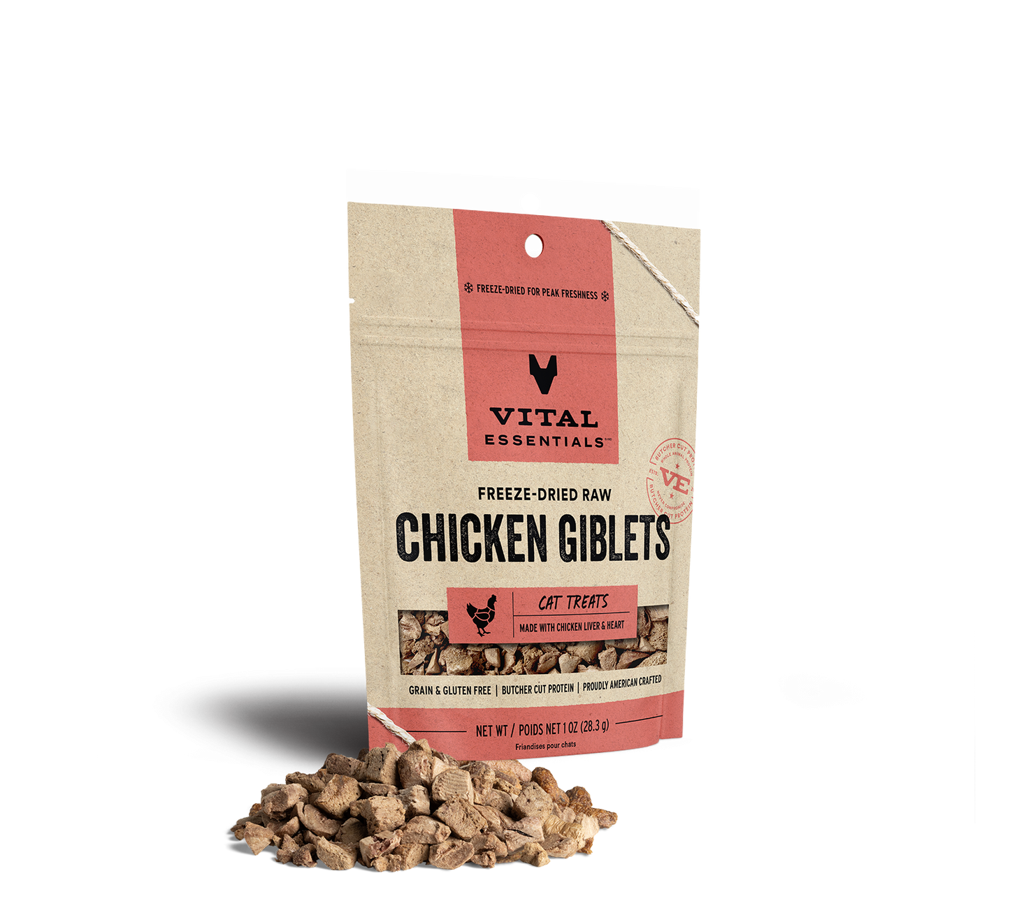 package front vital essentials®_freeze-dried raw_chicken giblets___cat treats