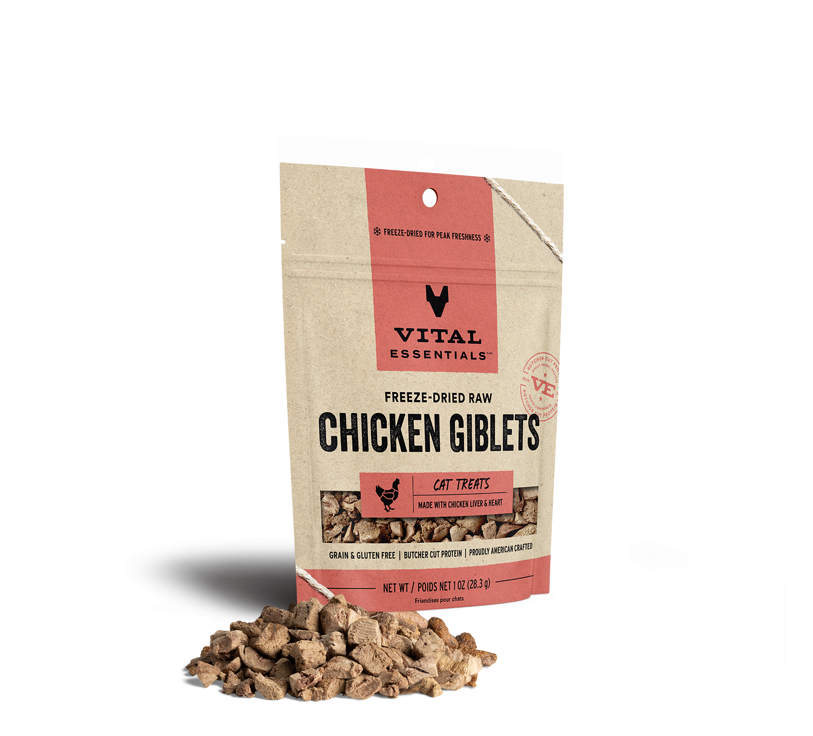 package front vital essentials®_freeze-dried raw_chicken giblets___cat treats