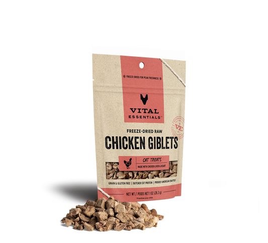 package front vital essentials®_freeze-dried raw_chicken giblets___cat treats